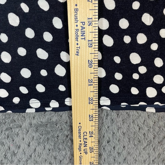 LOFT Women's Blue Polka-Dot Sleeveless Blouse Size Small Office Preppy - Picture 7 of 7